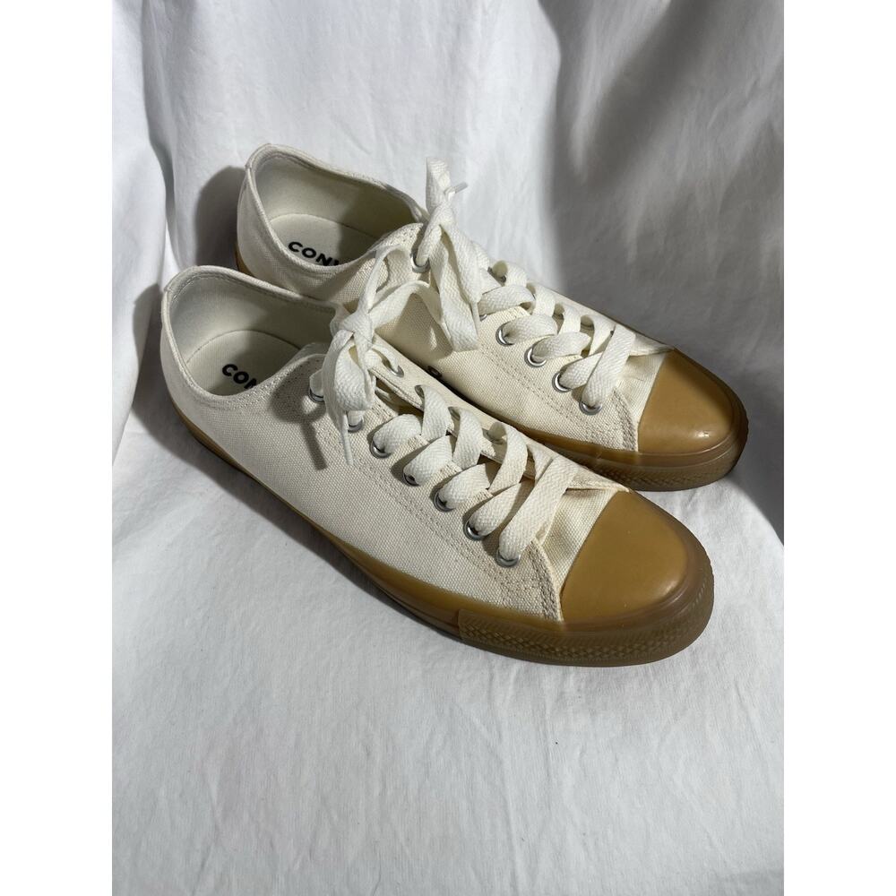 Converse All Star Heavy Canvas Shoes Mens Size 10 White Gum